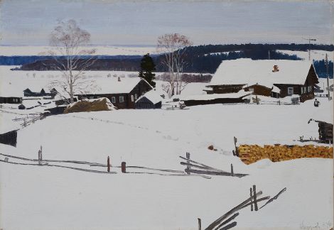 «Деревня зимой» художник: Безумов Александр Николаевич